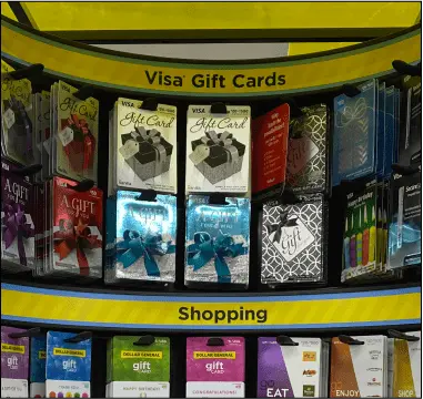 gift card Rectangle display